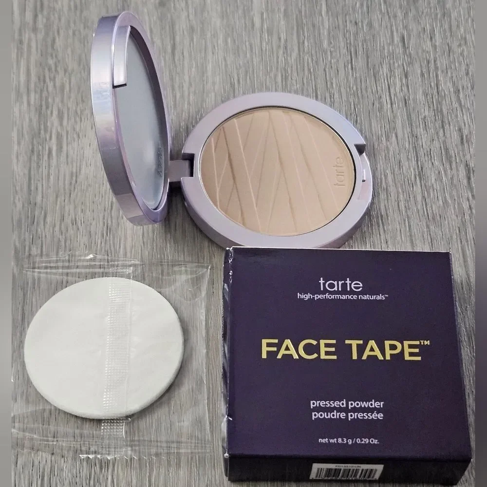 TARTE FACE TAPE Pressed Powder In Fair Light Beige 16B 8.3g NEW IN BOX W PUFF